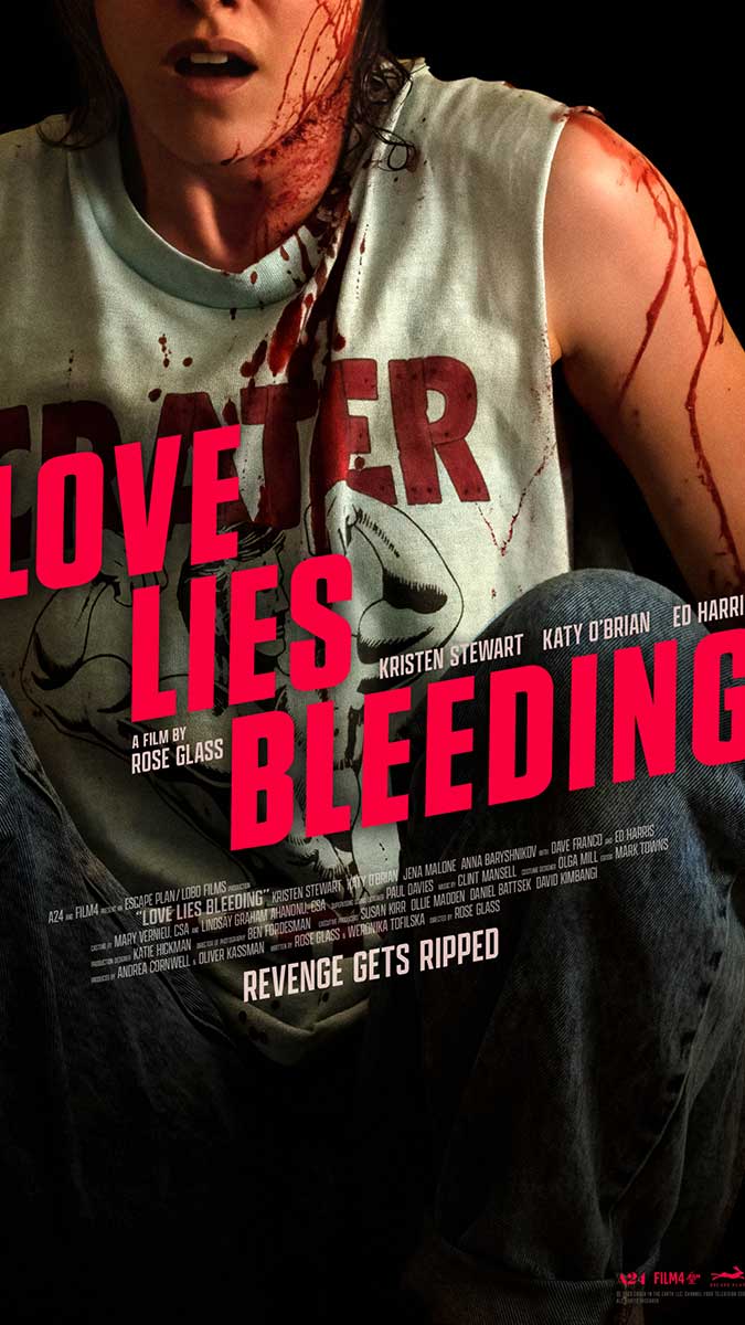 برترین فیلم های عاشقانه 2024 - فیلم عشق دروغ خونین (love lies bleeding)