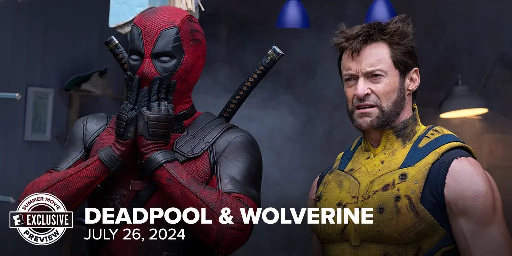 حیرت ددپول در کنار ولورین در تصویر رسمی فیلم Deadpool and Wolverine 